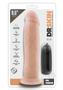 Dr. Skin Silver Collection Dr. Throb Vibrating Dildo With Remote Control 9.5in - Vanilla