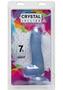 Crystal Jellies Master Dildo With Balls 7.5in - Clear